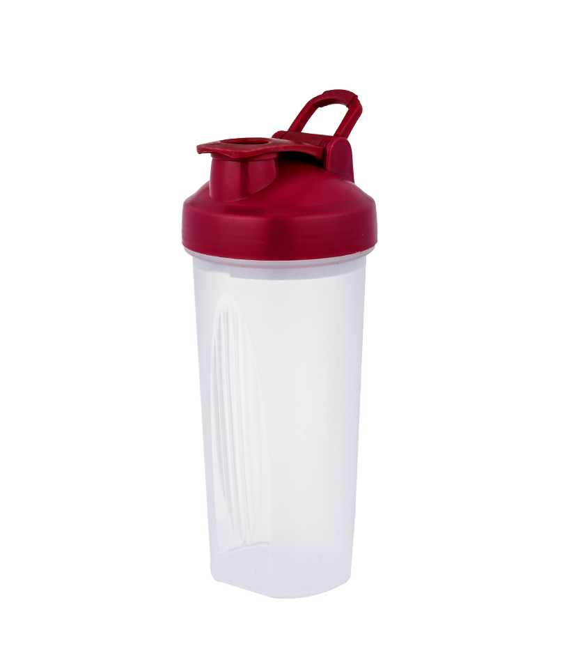 650 ml mode sport bouton couvercle conception épaissi fond de bouteille Anti-dérapant Texture de qualité alimentaire PP Shaker bouteille