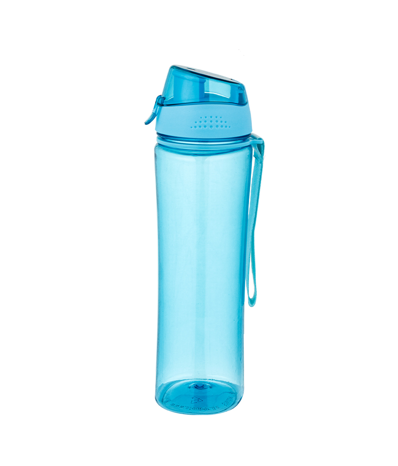 Bouteille de sport Tritan à fond carré pour sports de plein air de 700 ml