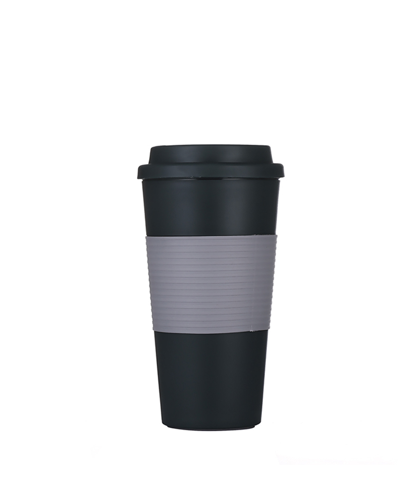 Tasse à café chaude en PP de qualité alimentaire à double isolation de 473 ml