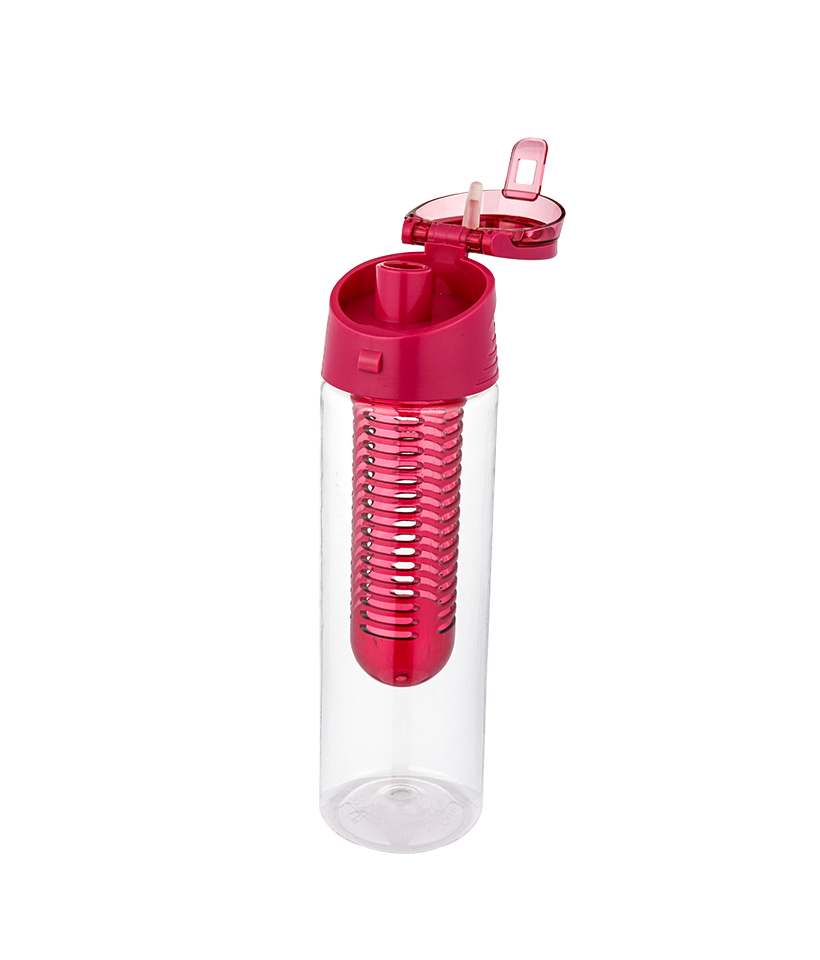 Bouteille de thé aux fruits Tritan avec filtre amovible de voyage de sport de 650 ml