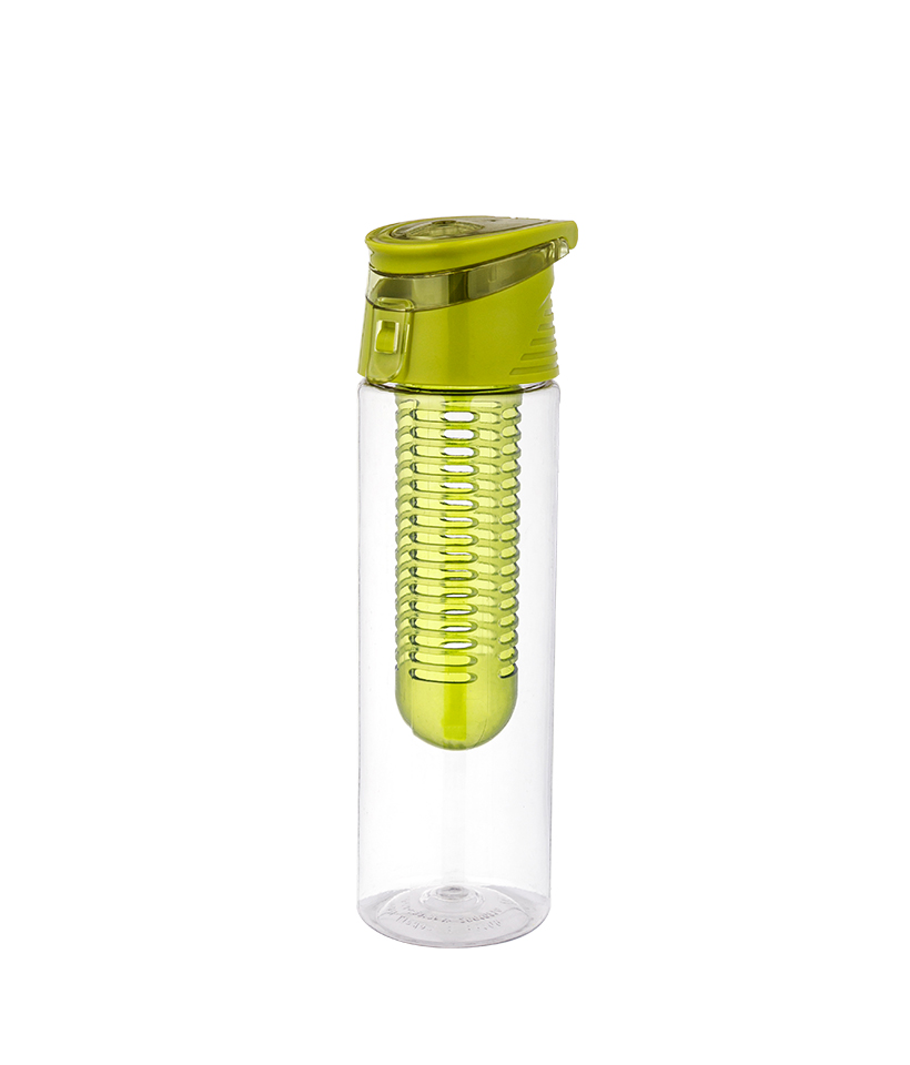 Bouteille de thé aux fruits Tritan avec filtre amovible de voyage de sport de 650 ml